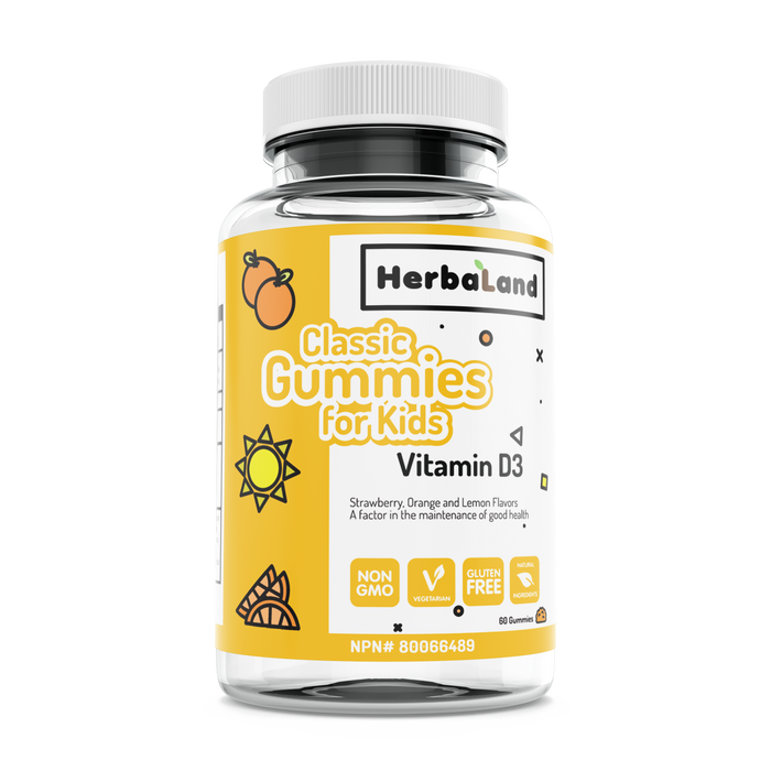 Classic Gummies for Kids: Vitamin D3 - Herbaland 