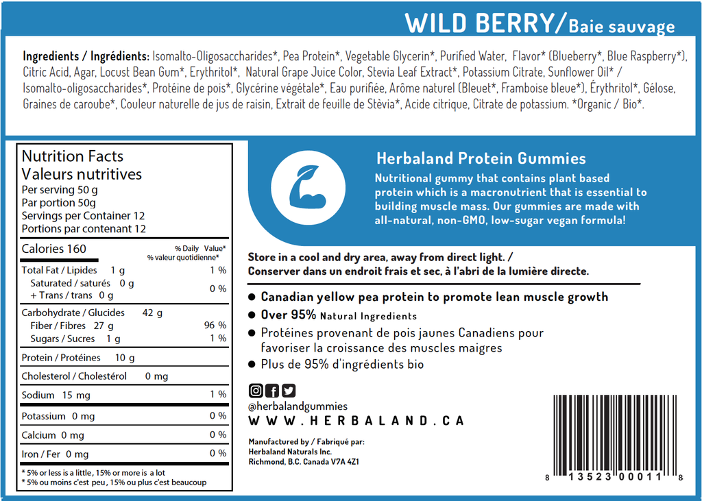 Protein Gummies - Big Bag - Herbaland 